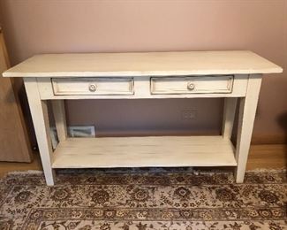Ethan Allen console table - 56”W x 30”H x 18”D 