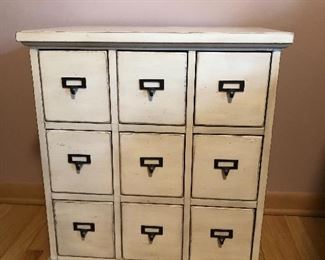 Ethan Allen 9 drawer cabinet - 23”W x 27”H x 16”D 