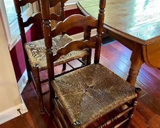 4 ladder back chairs