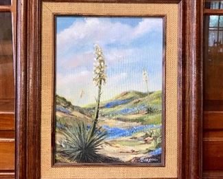 One of 4 original paintings by amateur Texas artist, Lucille Perryman.