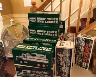 lots of Hess Trucks