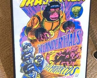 The Trashmen Concert Poster by Sampson Numbered 57 of 110 from 2007 measuring 18" x 24".  The colors and graphics on this poster are amazing!