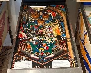 Bally Eight Ball Deluxe Pinball Machine. Works great and comes with the key and manual.

Eight Ball Deluxe is a pinball machine designed by George Christian and released by Bally in 1981. The game features a cue sports theme and was so popular that it was produced again in 1984.