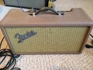Fender Reverb Amp model number PR-263 measuring 12 tall x 19 wide x 8 inches deep. This amp is believed to be in good working order.