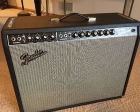 Fender Twin Reverb Amp model number 65twinreverb. This amp measures 21 tall x 27 wide x 11 inches deep and is in good working order.