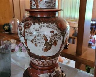 Late 1800s Japanese lamp