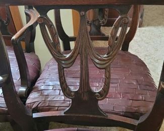 $150.00, 6 Mahogany chairs VG condition