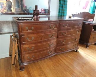 $125.00, Large  Mahogany dresser  with mirror VG condition