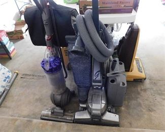 Kirby vac. with attachments and Dyson vac. with attachments