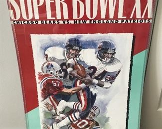 Super Bowl 20 Chicago Bears Champion Poster