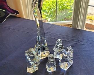Saint Louis Crystal figurines