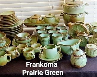 MASSIVE collection on Frankoma Prairie Green