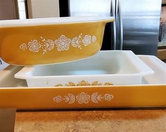 RARE Butterfly gold vintage Pyrex