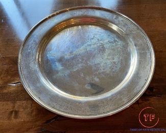 LARGE 14" Sterling SILVER Platter