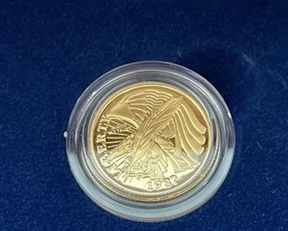 1987 U.S. Constitution Proof Set - SILVER Dollar and Five Dollar GOLD Coin Set