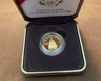 1989-Congress  Five Dollar GOLD Coin