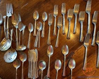 LARGE Set Gorham Sterling SILVER Greenbrier Flatware Set