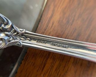 Lunt Sterling SILVER Flatware Set - Eloquence Pattern