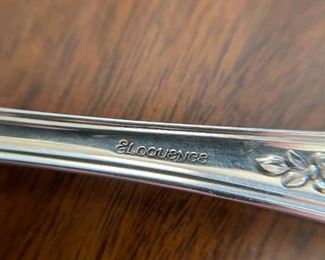 Lunt Sterling SILVER Flatware Set - Eloquence Pattern