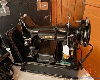 Vintage Singer Featherweight Sewing Machines with Original Cases