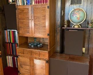 Vintage ETHAN ALLEN Louvered Door Cabinet