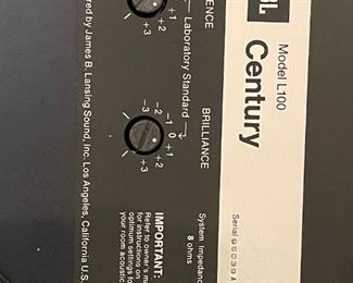 Vintage JBL Century L100 Speakers (TWO PAIRS)