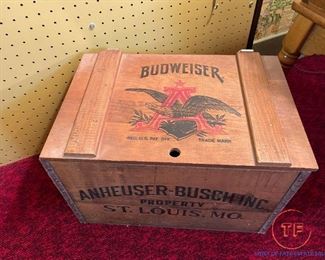 Vintage BUDWEISER Wood Beer Crate