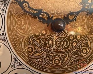 HANSON Mahogany Cathedral Grandfather Clock