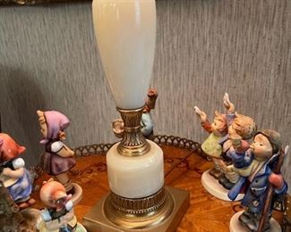 Marble and Brass Table Lamp