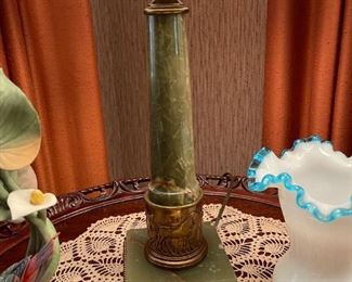 Marble and Brass Based Table Lamp