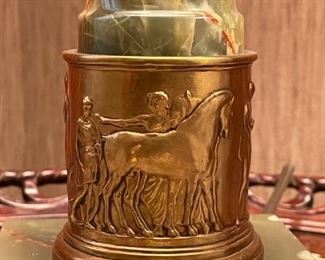 Marble and Brass Based Table Lamp