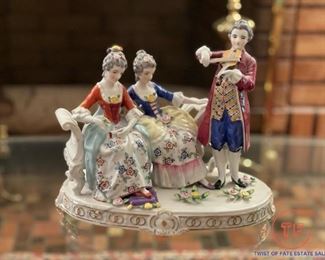 Dresden Porcelain Figural Scene