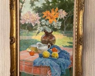 BELA KONTULY (Hungary, 1904 – 1983) - Oil Painting on Canvas - Still Life