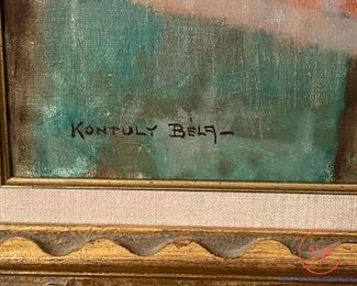 BELA KONTULY (Hungary, 1904 – 1983) - Oil Painting on Canvas - Still Life