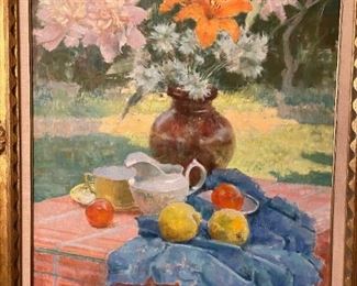 BELA KONTULY (Hungary, 1904 – 1983) - Oil Painting on Canvas - Still Life