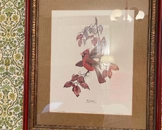DON WHITLATCH Signed Print "October Cardinals" Plate 1 - Numbered and Signed