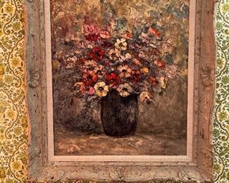 JULES DUFFART (France, 1924 - ) - Oil Painting on Canvas - Still Life