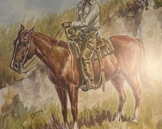 Original Watercolor by HARRY W BRUNK