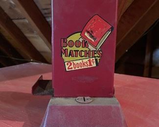 Antique Book Matches Vending Machine
