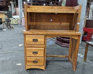 oak computer desk