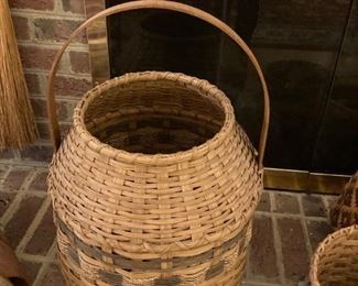LARGE HAND WOVEN BASKET 