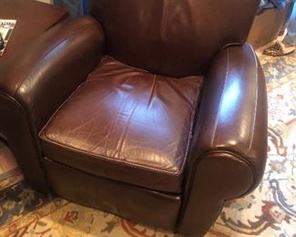 Pottery Barn leather chair