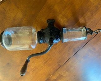 Antique working coffee grinder 