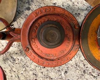 Antique scales with counter weights