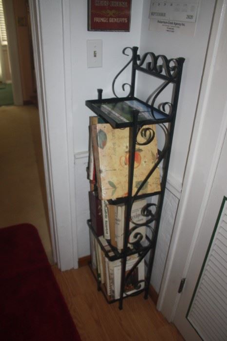 wrought iron shelf