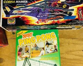 GI Joe Cobra Mamba and Nerf Ping Pong! 