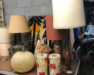 Spaghetti Hanging lamp, Mid century Swag lamp, teak lamp, popsicle lamp and more!