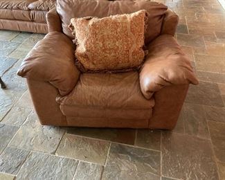 Leather Arm Chair.