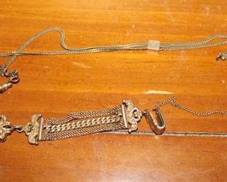 Victorian Gold Filled Pocket Watch Chains