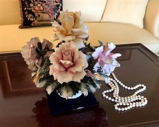 Capodimonte Crown over Neapolitan N Mark. Handmade in Naples Italy. Superior workmanship in every way.